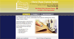 Desktop Screenshot of chevychasecustomtailors.com